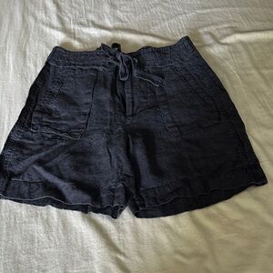 Polo Ralph Lauren Women's Navy Linen Shorts SZ: 2